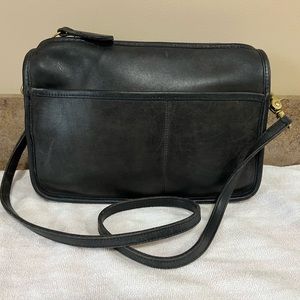 Vintage Coach Navy Companion Bag Made in NYC